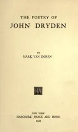 Cover of The poetry of John Dryden
