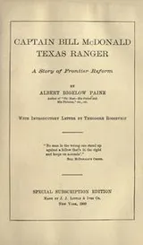 Cover of Captain Bill McDonald, Texas ranger