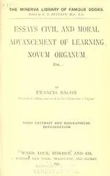 Cover of Essays, civil and moral