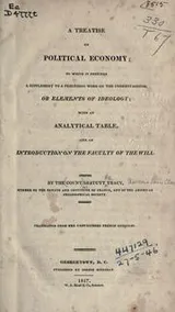 Cover of A treatise on political economy