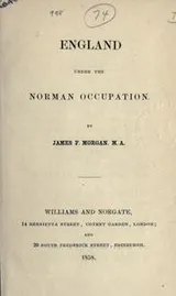 Cover of England under the Norman occupation