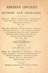 Cover of Abraham Lincoln's stories and speeches