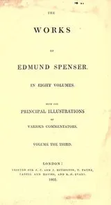 Cover of The works of Edmund Spenser
