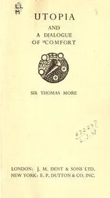Cover of Utopia with the 'Dialogue of comfort'