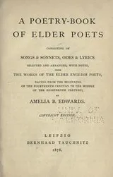 Cover of A poetry-book of elder poets