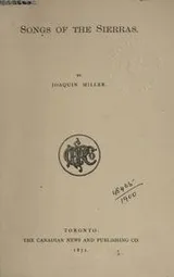 Cover of Songs of the Sierras