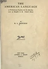 Cover of The American Language