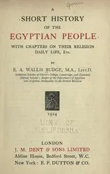 Cover of A short history of the Egyptian people