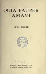 Cover of Quia pauper amavi