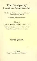 Cover of The statesmanship of Andrew Jackson as told in his writings and speeches