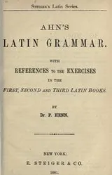 Cover of Ahn’s Latin Grammar