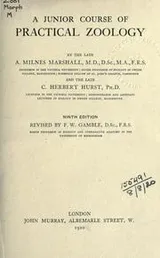 Cover of A junior course of practical zoology