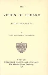 Cover of The vision of Echard, and other poems