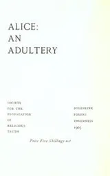 Cover of Alice, an adultery