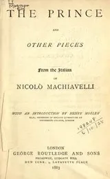 Cover of The Prince and other pieces