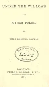 Cover of Under the willows, and other poems