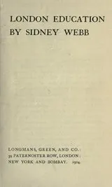 Cover of London education