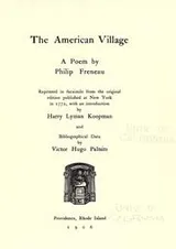 Cover of The American village
