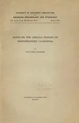 Cover of Notes on the Chilula Indians of northwestern California