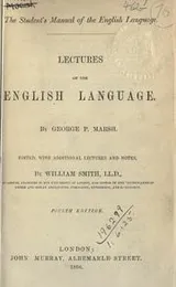 Cover of Lectures on the English language