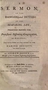 Cover of A sermon, on the dangers and duties of the seafaring life
