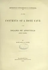 Cover of On the contents of a bone cave in the island of Anguilla (West Indies)