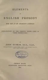 Cover of Elements of English Prosody