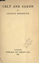 Cover of Celt and Saxon