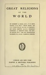 Cover of Great religions of the world