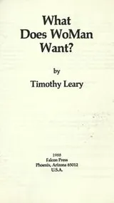 Cover of What Does Woman Want?