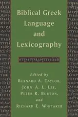 Cover of Biblical Greek language and lexicography
