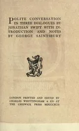 Cover of Polite conversation