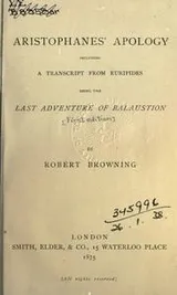 Cover of Aristophanes' apology
