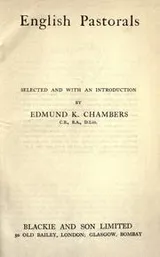 Cover of English pastorals selected and with an introduction