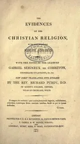 Cover of The evidences of the Christian religion