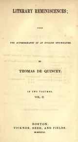 Cover of Literary reminiscences