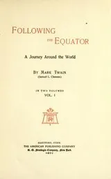 Cover of Following the Equator in two volumes. 1/2