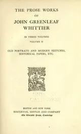 Cover of The complete writings of John Greenleaf Whittier