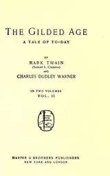 Cover of The Gilded Age in two volumes. 1/2