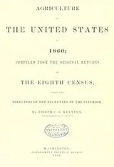 Cover of Agriculture of the United States in 1860
