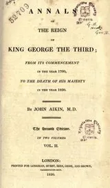 Cover of Annals of the reign of King George the Third