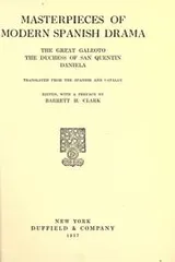 Cover of Masterpieces of modern Spanish drama