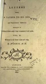 Cover of Letters from a father to his son, on various topics, relative to literature and the conduct of life