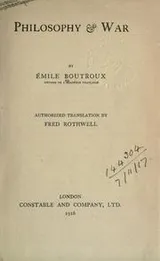 Cover of Philosophy & War