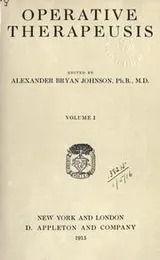 Cover of Operative therapeusis