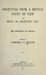 Cover of Argentina from a British point of view