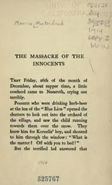Cover of The massacre of the innocents