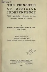Cover of The principle of offical independence