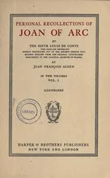 Cover of Personal Recollections of Joan of Arc in two volumes. 1/2