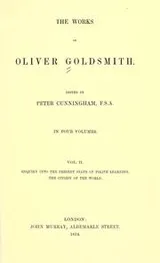 Cover of The works of Oliver Goldsmith